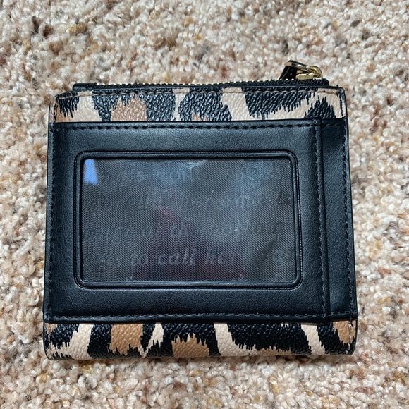 kate spade new york compact wallet in cheetah print - Picture 2 of 3
